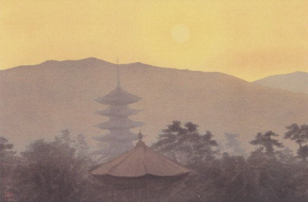 東山魁夷「朝の塔」